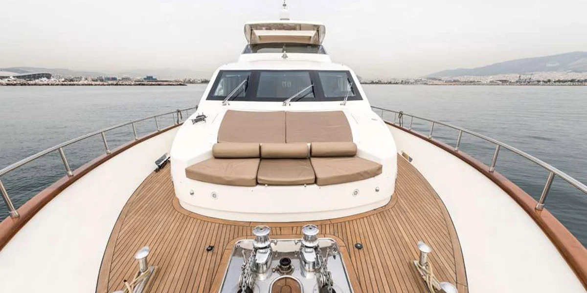 Big yacht in Mykonos